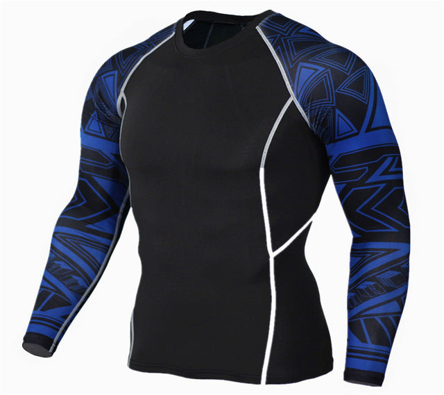 Mens Fitness 3D Print Long Sleeves - mensfitness