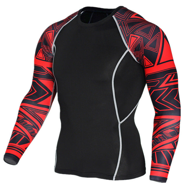 Mens Fitness 3D Print Long Sleeves - mensfitness