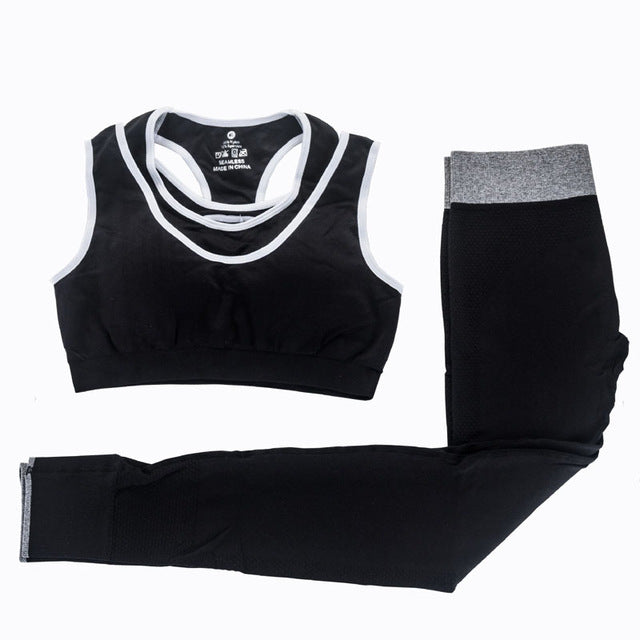 2pc Women Yoga Set Bra+Yoga Pants - mensfitness